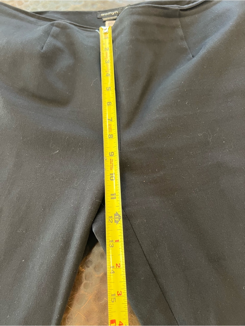 Womyn Black Cropped Straight-Leg Dress Pants - Picture 5 of 10